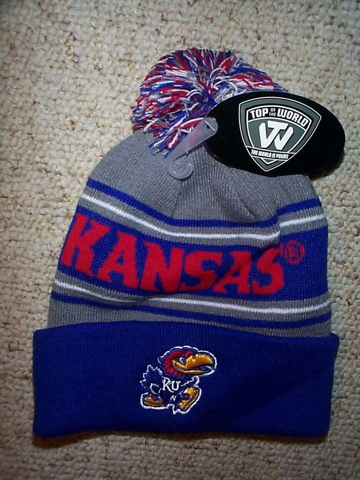 (2025-2026) Kansas Jayhawks ($28) NCAA Jersey Tejido Invierno Sombrero Gorra HOMBRE/HOMBRE Foto 1 de 3