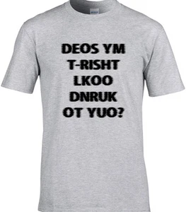 Lustiges Trinken Herren T-Shirt Does My T-Shirt Look Drunk Bier Brille Kneipe Bar Hirsch - Bild 1 von 4