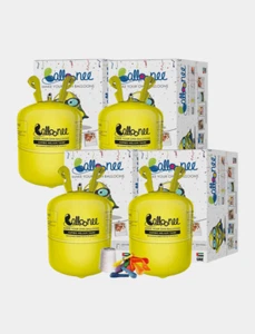 Balloonee Jumbo Helium Party Kit Cylinder, Pack of 4, 14.9 Cu Ft Helium Tank - Picture 1 of 5