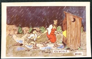 Postcard You Would Genuine Kromekolor Comic Card - Picture 1 of 2