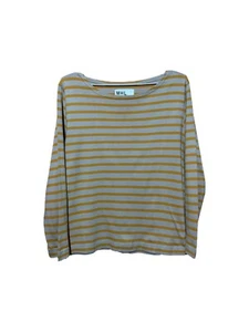 MHL margaret Howell casual long sleeve strips streetwear women's size L striped - Picture 1 of 7