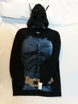 DC CHARACTER MASK HOODIE BATMAN KIDS L LARGE 10/12 NWT HALLOWEEN - Image 1 of 4