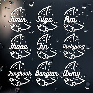 BTS DECALS army bomb sticker Taehyung RM Suga Jungkook Jin Jimin JHope 3 inch