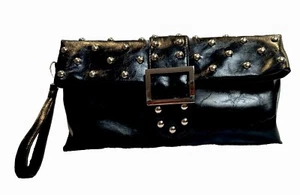 Sabina New York Studded Clutch w/ Strap - Picture 1 of 22