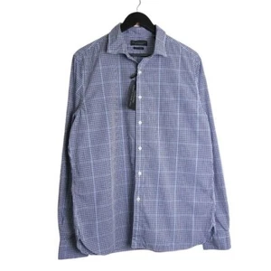 The Men's Bloomingdale's Gingham Button Down Stretch Fabric Size Large - Picture 1 of 11