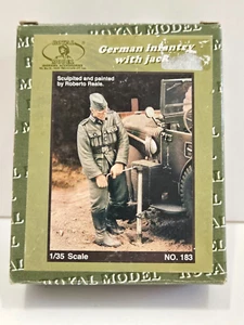 1/35 ROYAL MODEL FANTERIA TEDESCA CON JACK #183 NUOVA RESINA FIGURA RIPARAZIONE MECCANICO - Foto 1 di 1