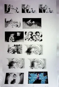 The Little Mermaid Ariel's Beginning Production Film Storyboard Thumbnail Page - Picture 1 of 2