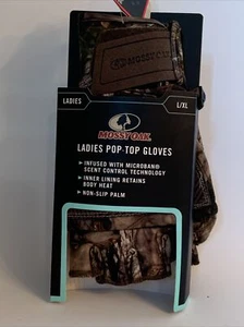 Mossy Oak Breakup Country Ladies L/XL Pop-Top Gloves Camouflage Heat Retention - Picture 1 of 10