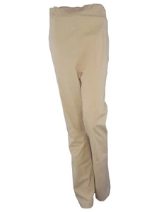 Pantalone Da Donna Menonove Beige Bootcut Cotone Classico Cerniera Made In Italy - Imagen 1 de 24
