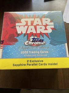 2022 Topps Chrome Star Wars Sapphire Edition Hobby Box Sealed - Picture 1 of 4