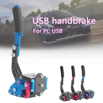 Racing Game Hits Sensor 32 Bit Pc 64 Bit Sim Handbrake Clamp Usb Racing Game New - Image 1 of 4