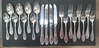 REED & BARTON MAYFLOWER 20pc Service for Four 18/10 Stainless Steel Flatware  - Image 1 of 4