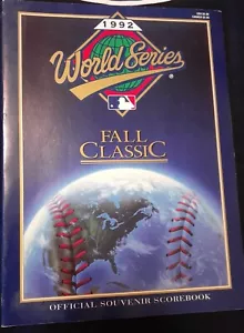 1992 MLB World Series Official Program Toronto Blue Jays vs. Atlanta Braves - Picture 1 of 3