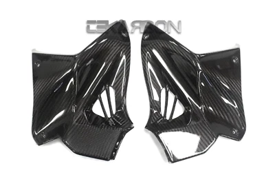 2015 - 2023 Kawasaki Ninja H2 / H2R Carbon Fiber Front Side Tank Panels - Image 1 of 4