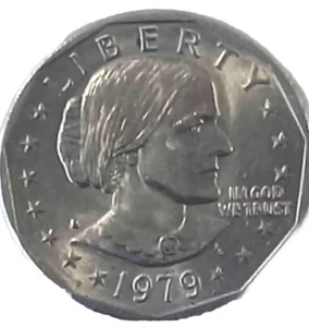 1979 Susan B Anthony Liberty FG One Dollar Coin - Picture 1 of 2