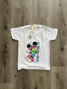 Vtg 1990's Kids Disney Mickey Mouse Florida Sherry's MFG. T-Shirt Size 8 - Picture 1 of 3