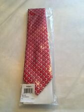 Mens Tie Ted Baker Red/White Textured Dot XLong Silk New w/ tags