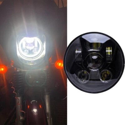 Faro LED de 5-3/4" haz alto bajo para Harley Davidson Dyna Low Rider Wide Glide Foto 1 de 4
