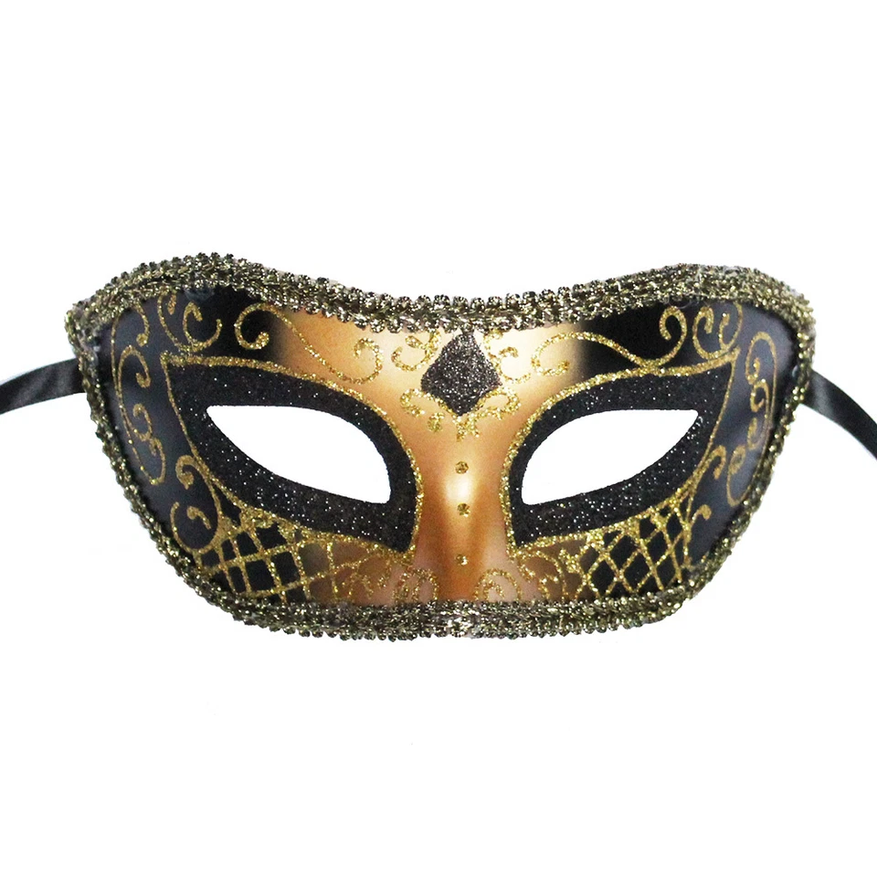 Venetian Mask Leopard print Masquerade Ball Prom Party Mardi Gras Halloween