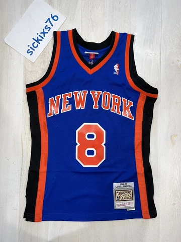 Latrell Sprewell New York Knicks 1998-99 Mitchell & Ness Road Swingman Jersey S Cover