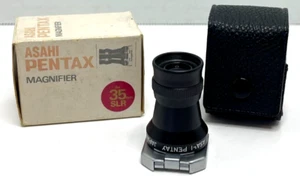 VTG Asahi Pentax Magnifier for 35mm SLR Film Camera From JAPAN w/ case and box - Picture 1 of 8