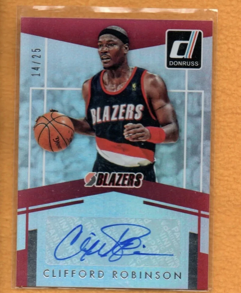 CLIFFORD ROBINSON 2016-17 DONRUSS ELITE SIGNATURES AUTOMÁTICO/25 SP Foto 1 de 1