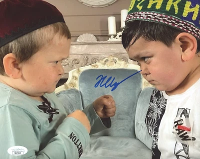 DASH COLLECTIBLES Hasbulla Signed 8x10 Photo Autograph JSA COA Proof UFC Face Off W/ Abdu Rozik