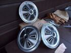 1960s Mustang Hubcaps for 15 Inch wheels Vintage Repo Aftermarket SET of 4 RARE!