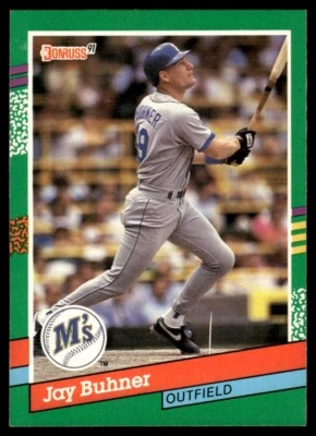 1991 Donruss #509 Jay Buhner Seattle Mariners - Image 1 of 2