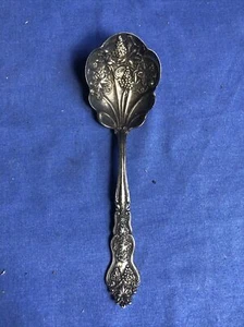 Vintage Silver plate Sugar Shell Spoon Moselle Grape Pattern Pat 4-10-06 - Picture 1 of 7