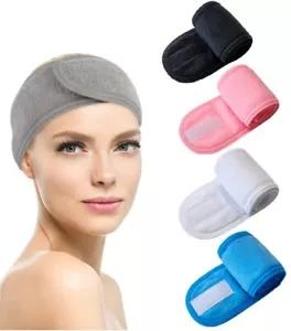 Facial Spa Headband Adjustable Elastic Makeup Shower Bath Hair Band Head Wrap - Picture 1 of 10