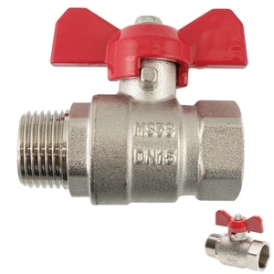 Kugelhahn 2-teilig, mit vollem Durchgang, Ventil, Druckluft, Wasser - bis 25 bar - Bild 1 von 1