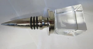 Lucite "L" Monogramm Flaschenverschluss/Korkenverschluss Wein Schnaps Bar Zubehör - Bild 1 von 3