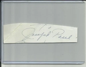 Joe Dimaggio Cut Autograph Personalization "Joseph Paul" w/COA - New York Yankee - Picture 1 of 1