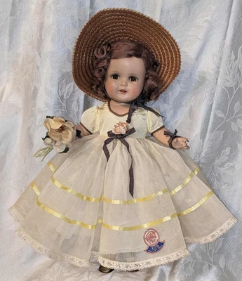 VTG 1930's?40's"ARRANBEE""NANCY"BRIDESMAID DOLL.17"H.COMPOSITION.ALL ORIG.VG.CON - Image 1 of 4