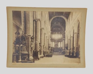 Sommer Fotografia Albumina Interno del Duomo di Napoli 1880 ca. San Gennaro - Picture 1 of 1