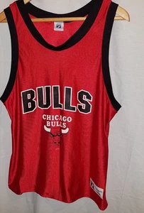 Vintage 80's/90's Classic Logo 7 NBA Chicago Bulls Basketball Jersey Youth Large - Picture 1 of 7