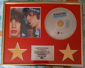 Framed The Rolling Stones Album Art Black and Blue 12 x 10 ltd ed Christmas gem - Picture 1 of 16