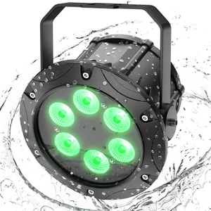 Waterproof RGBW 6LED 120W Par Lights DMX512 Stage Lighting IP65 Outdoor Concert - Picture 1 of 9