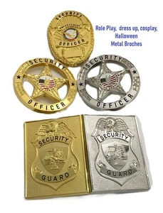Security Badges Pretend Play Halloween Badge Party Role Play Brooches - Picture 1 of 20