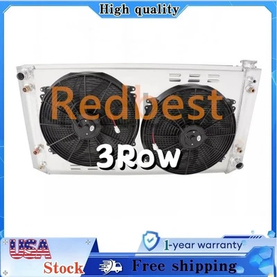 CU850 For 1983-91 Chevy GMC C/K1500 3500 Sierra 6.2L V8 3Row Radiator Shroud Fan - Image 1 of 4