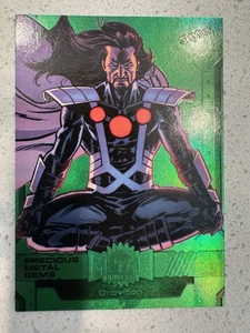 2024 Skybox Marvel Metal Universe Avengers PMG verde 06/10 gravitone - Foto 1 di 2