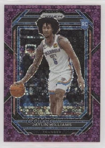 2022-23 Panini Prizm Fast Break Viola Prizm /75 Jaylin Williams #247 Rookie RC - Foto 1 di 3