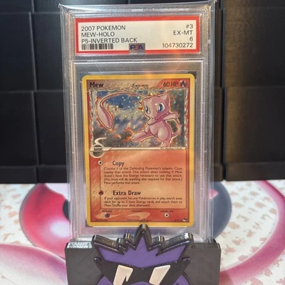 Pokemon TCG Mew Delta Species 3/17 Pop Series 5 Holo - Inverted Back Error PSA 6 - Image 1 of 2