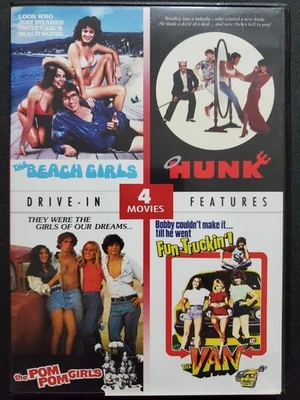 The Beach Girls, Hunk, The Pom Pom Girls, The Van (2-DVD Set, 2011) Region 1 OOP - Image 1 of 3