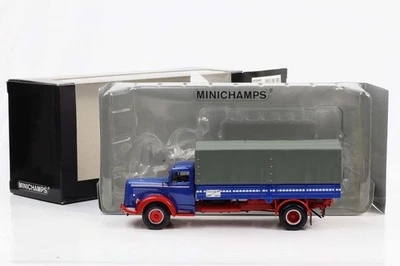 1:43 Minichamps Mercedes-Benz L 315 1954 camion con copertura 439 034420 - Immagine 1 di 3