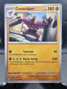 Conkeldurr - 105/167 - Twilight Masquerade - Pokemon Card - Mint/NM - Picture 1 of 1