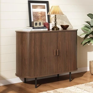 40" Sideboard Buffet Cabinet with Storage, Storage Cabinet with Sliding Door ... - Picture 1 of 7