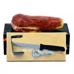 Hymor Serrano-Schinken-Set Reserva 950g Jamon mit Holzhalter und Schinkenmesser - Bild 1 von 7