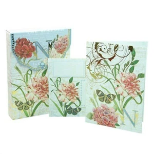TARJETAS DE NOTAS CON MONOGRAMA FLORAL PUNCH STUDIO- #56976N (N) - Imagen 1 de 1
